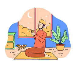 Flat Design Ramadan