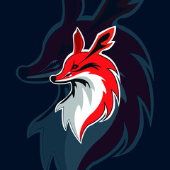 Fox logo for esport team Free Vector