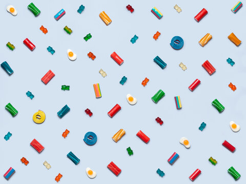 Pattern with candy