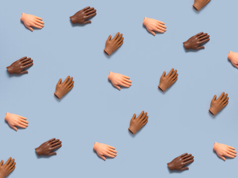 Pattern with hands