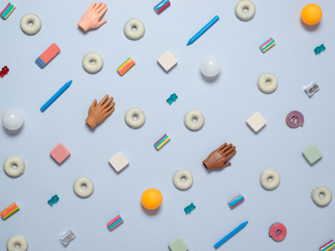 Pattern with different random objets