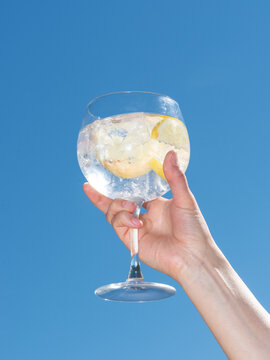 Gin tonic cocktail