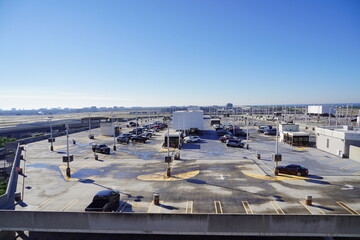 Tampa, Florida USA - 02 10 2022: The  terminal in Tampa (TPE) airport in Florida