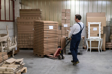 Man at work in the warehouse