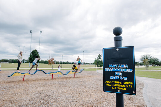 Age Limit Sign On Playground