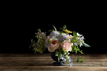 Floral on a Dark Background