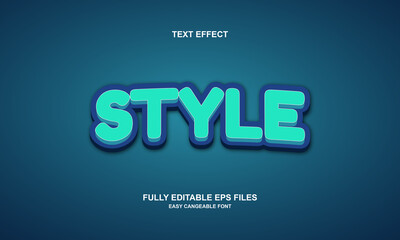 editable text effect style