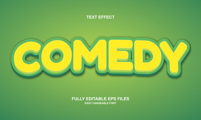 editable text effect comedy