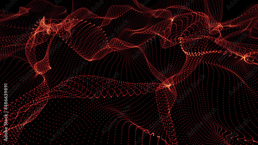 Aufkleber red abstract background. red texture from small particles.