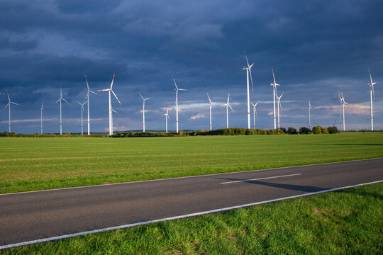 Windpark in the countryside