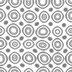 Seamless pattern, abstract shapes. Vector geometric background. 