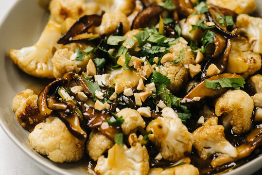 Cauliflower Shiitake Stir Fry