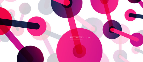 Network concept abstract background. Dots connection. Big data idea. Business template for wallpaper, banner, background or landing