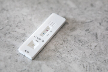 At Home Positive Covid Test On Counter