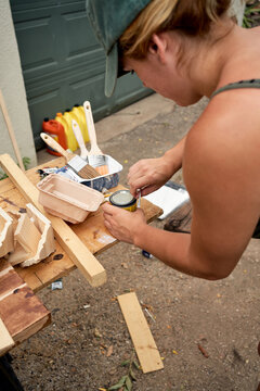 Painting wood