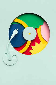 Vinyl disk music 