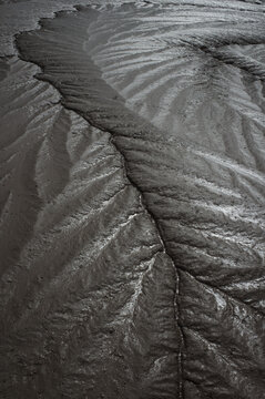 Mud in a riverbed