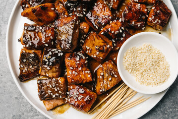 Teriyaki Salmon Chunks