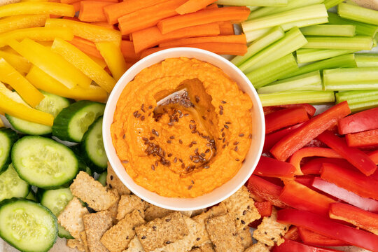 Healthy food : curry hummus