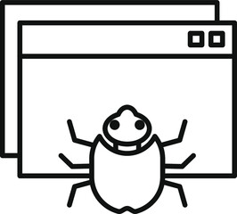 Web Crawler Line Icon