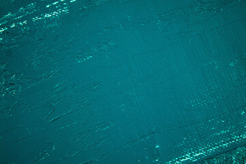 turquoise abstract background, applied toning primer on a white surface