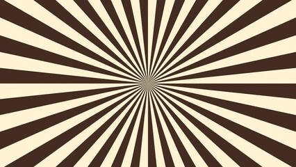 Background sunburst vintage style sun. Seamless loop  animated video.	