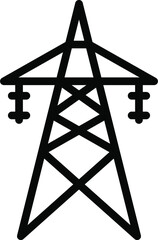 Electrictity Tower Line Icon