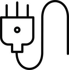Plug I Line Icon