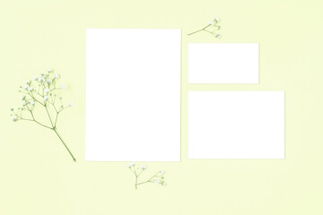 A stylized image of a wedding stationery