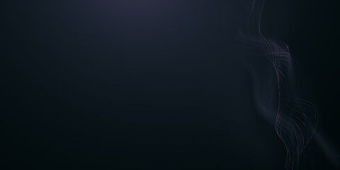 Beautiful wave shaped array of glowing dots. Beautiful abstract wave technology background. Light digital effect corporate concept, landing page