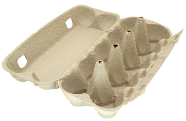egg box on white