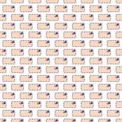 Seamless old business envelope or mail pattern background