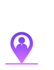 Location Access Glyph Gradient