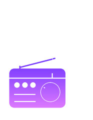 FM Radio Glyph Gradient
