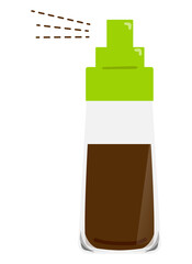 スプレータイプの醤油差しのベクターイラスト素材