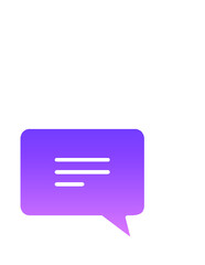chat 45 Glyph Gradient