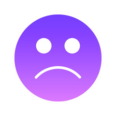 Fototapeta premium frown Glyph Gradient
