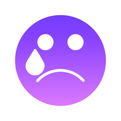 sadness Glyph Gradient
