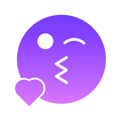 Smiley emojis gradients icons
