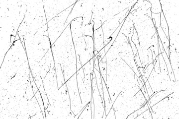 Black paint splatter isolated on white background. Distressed overlay texture. Water splash silhouette. Grunge design elements. Vector illustration, EPS 10.