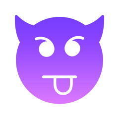 Fototapeta premium Smiley emojis gradients icons