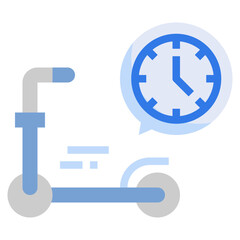 SCOOTER flat icon,linear,outline,graphic,illustration