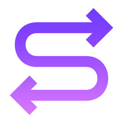 Arrow 98 Glyph Gradient