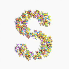 Graphic of people lined in the form of 