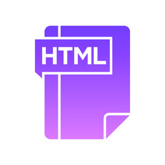 HTML Glyph Gradient  Icon symbols pictograms design elements visual representations
