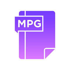 MPG Glyph Gradient  Icon symbols pictograms design elements visual representations