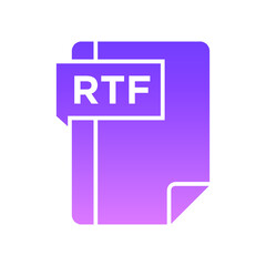 RTF Glyph Gradient Icon symbols pictograms design elements visual representations