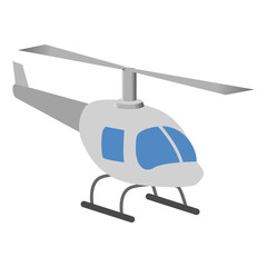 Helicopter Shipping - Isometric 3d illustration.