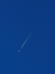 Airplane on blue sky at Vietnam