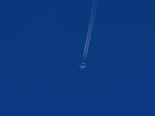 Airplane on blue sky at Vietnam